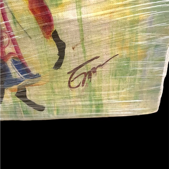 Painting - Joyful Couple  -  Woman and Man Celebrating Caribbean Life - Picture 6 of 7